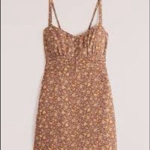 Abercrombie Button Through Ruched Mini Dress